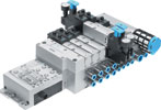 The Festo VTSA valve terminal allows up to four valve sizes to be combined